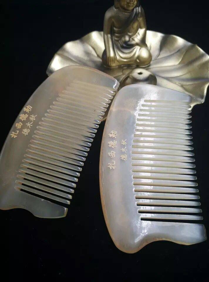 Tibet special purchase plateau yak horn special comb horn comb health care comb to protect the scalp from 2
