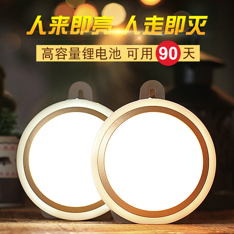 Body induction lamp Home Indoor bedroom Stairs Aisle Wireless Charging Intelligent Automatic Night Bed Bottom Small Night Light