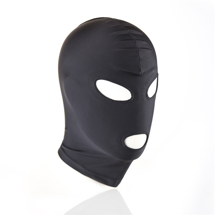 Windproof hood men's summer fishing sunscreen black elastic mask women's full face protection