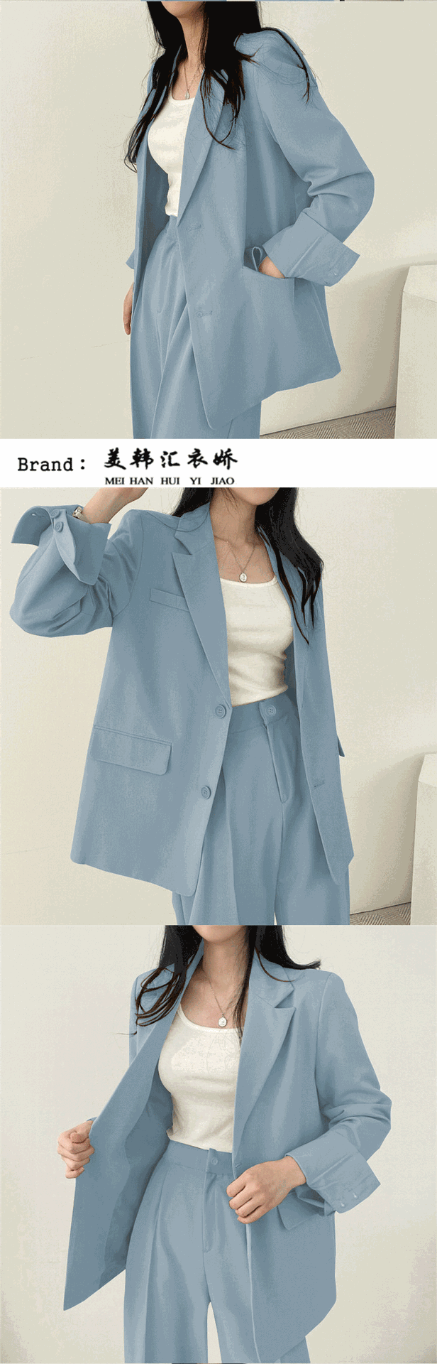 Трансграничная торговля, розовый пиджак классического кроя, осенний дизайнерский комплект, тренд сезона              