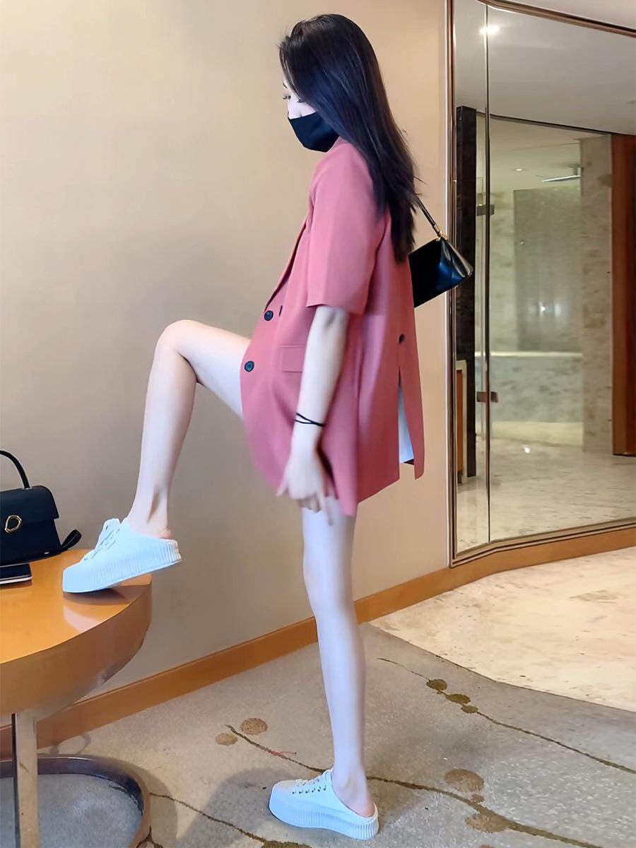 [复制_粉色短袖西装外套女上衣薄夏季新款网红炸街.jpg]