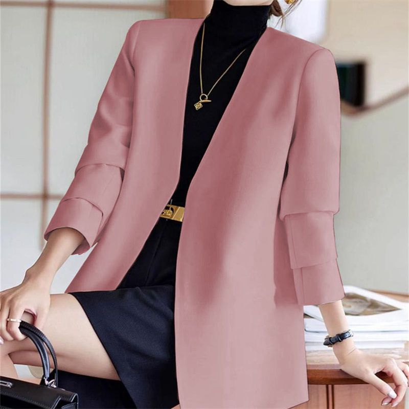 Purple 2026 New Style Blazer for Spring and Autumn, Slim Fit, Elegant, Casual, High-End, Unique Design, Women's Suit