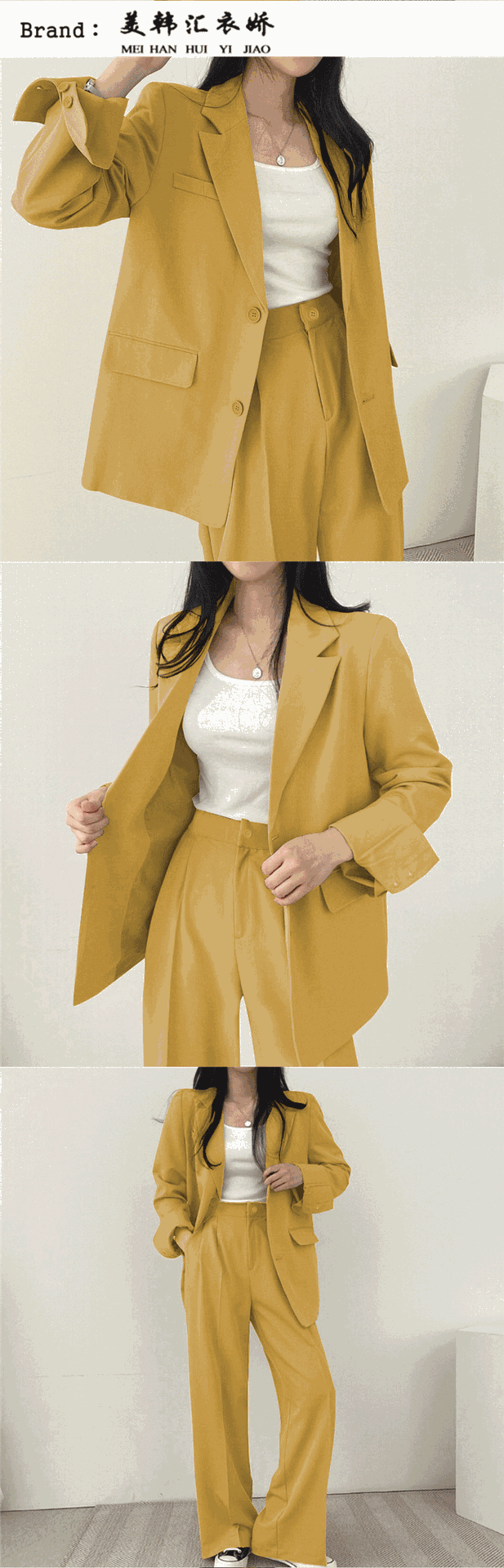 Трансграничная торговля, розовый пиджак классического кроя, осенний дизайнерский комплект, тренд сезона              