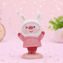 Car ornaments shaking head doll pig pig ornaments creative cartoon animal small decoration creative cute jewelry