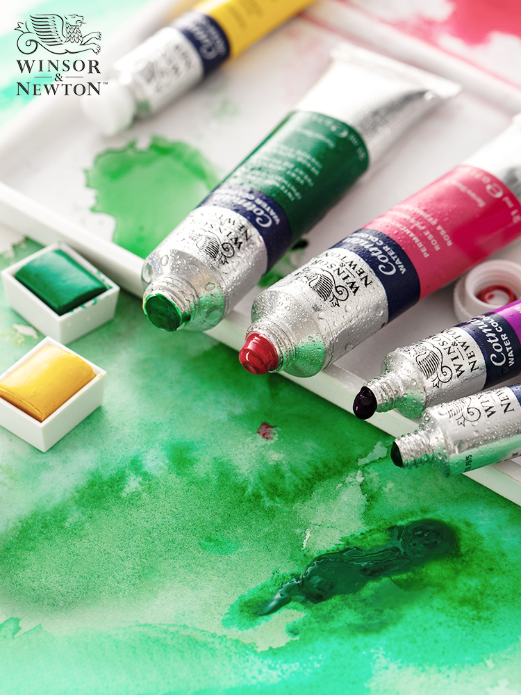 Windsor Newton Gewen Watercolor pigment Solid watercolor tubular package transparent watercolor paint 8ml21ml out of sketching separately packaged watercolor paint single