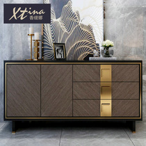 Italian minimalist dining side cabinet Light luxury living room storage side cabinet Nordic wine cabinet Entrance cabinet storage cabinet Household locker