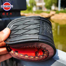 Ruzi cow shoe soles hand-knitted crochet cotton shoes and slippers beef tendon non-slip wear-resistant tire sponge lining