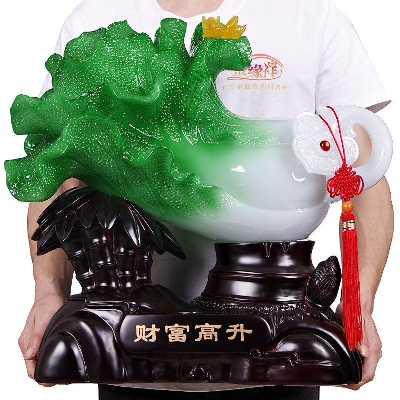 Bill Chayuu Cabbage Swing Piece Large Number Craft Gift Swing Decoration Living-room Indoor Shop Collection Silver Counter Furnishing shop Opening Gift