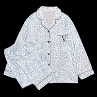 YX-8285-голубой леопардовый принт