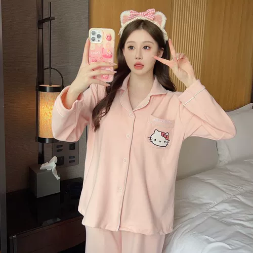 Милая демисезонная бархатная утепленная пижама, милый комплект для отдыха, простой и элегантный дизайн