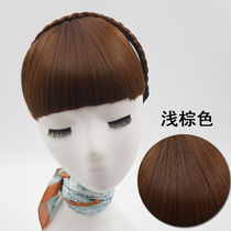 Wig Hair Stirrup Liu Hailu Girl With Braid Ziliu Sea Wig Sheet Invisible and anti-slip and toothed hair hoop thick Liu Haichao