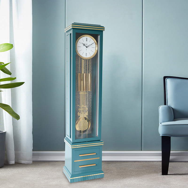 Arctic star landing bell modern minimalist fashion light extravagant mechanical clock Germany Hermler movement upright pendulum clock-Taobao