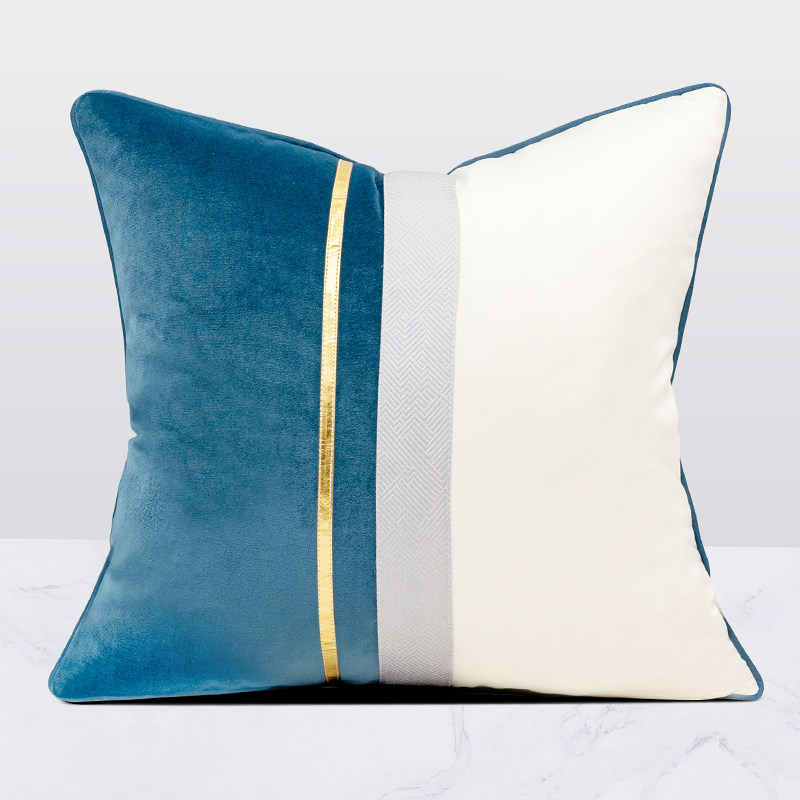Zamonaviy yotoq divan, kvadrat orqa yostiq, yostiq jildi