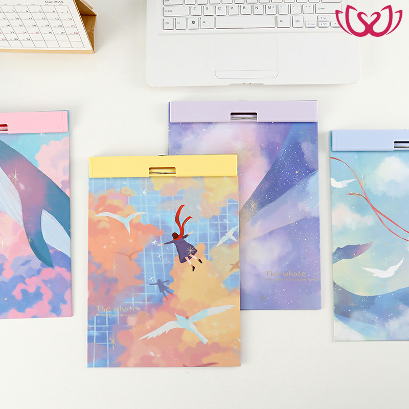 This clip Primary School students cardboard Shell children's kindergarten vertical version of the exercise book clip small splint supplies this shell writing