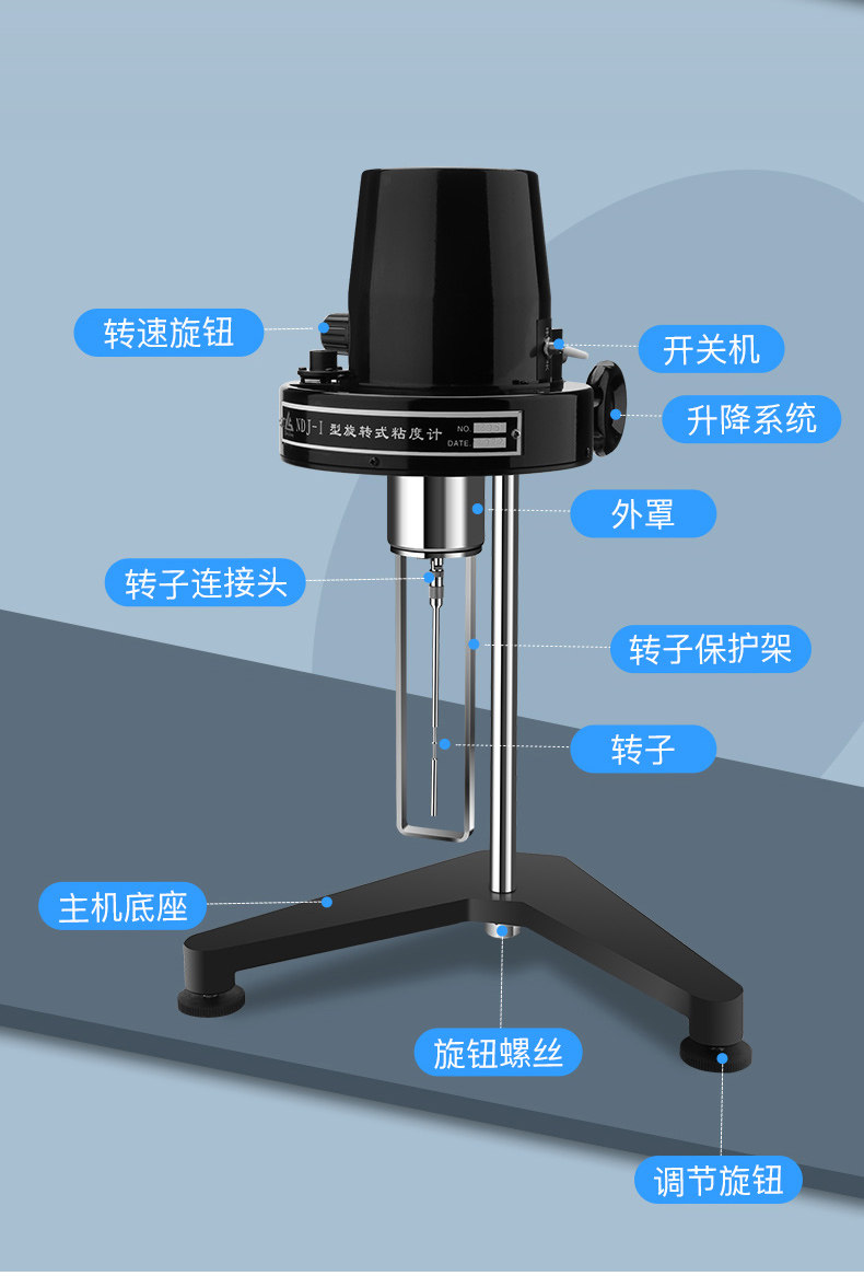 Вискозиметр 日本三量指针数显旋转粘度计ndj-1 涂料测试仪黏度计ndj-5s/8s/9s