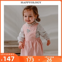 Happyology UK Spring and Summer baby girl cotton embroidered sundress dress British childrens strap dress