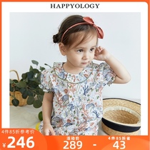 Happyology UK Spring and Summer Baby printed jumpsuit Pure cotton summer Newborn Spring baby clothes