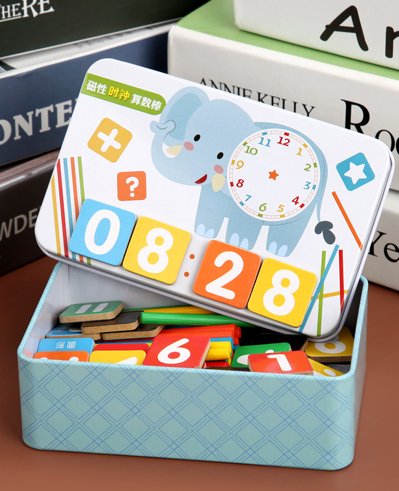 Игрушка 铁盒算数棒数数棒益智玩具儿童幼儿园数学算术早教教具3-6岁