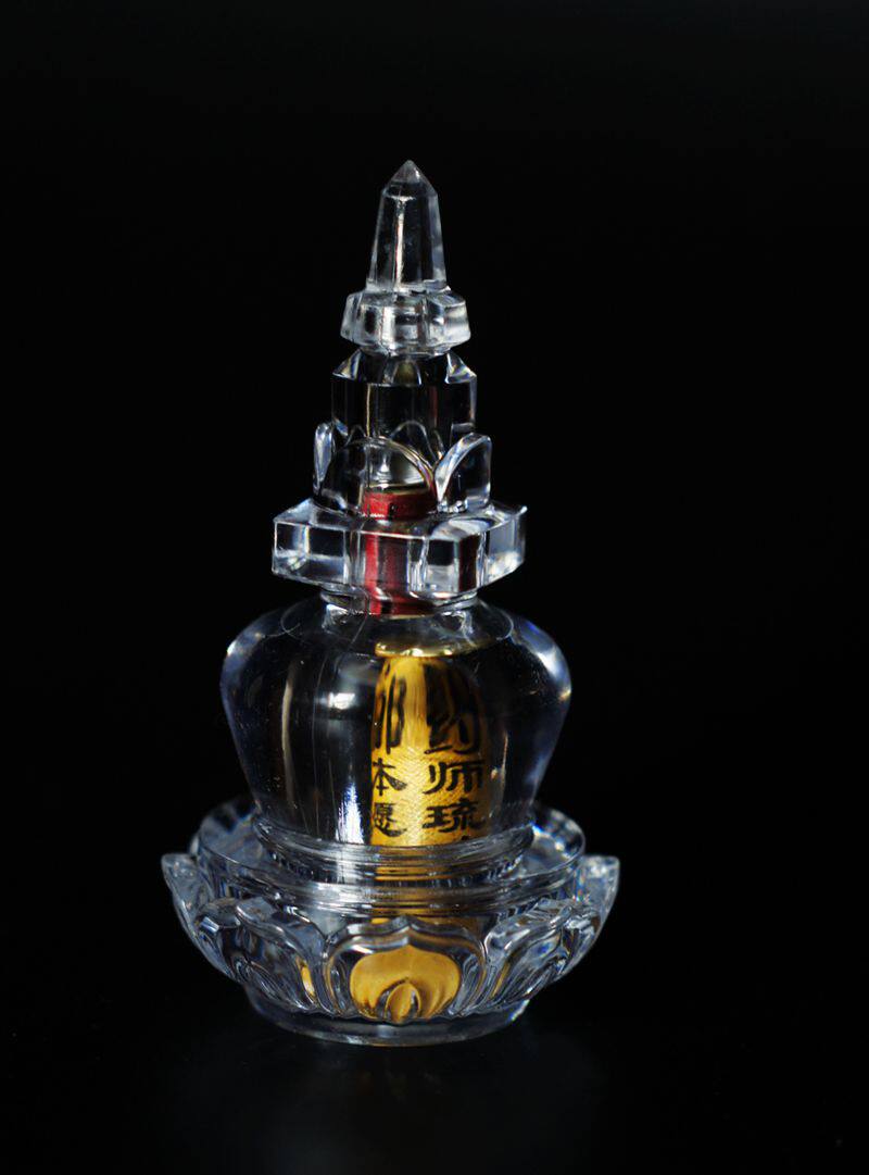 College jc pharmacist's glazed light such as coming to this May Gongde via Lotus Tower acrylic transparent Buddha Tower