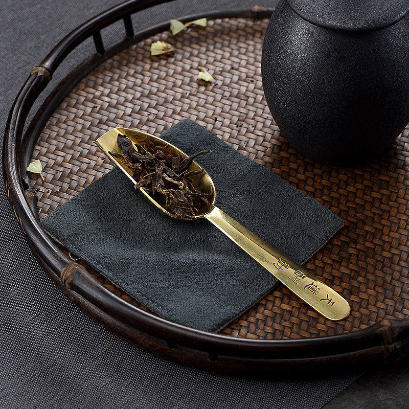 黄铜茶勺茶铲：茶道美学新宠，品味生活的精致细节 -茶匙-淘宝百科网