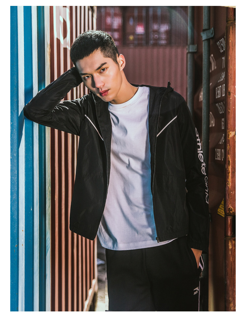 Anta jacket nam 2019 mùa thu mới trang web chính thức áo khoác chính hãng chạy thể dục quần áo thể thao nam - Áo khoác thể thao / áo khoác áo gió anta