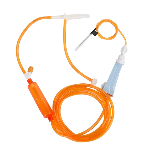 Аффективная инфузионная трубка с иглой, медицинская одноразовая стерильная инфузионная мешка, усеяющая пробирку для инъекции иглы