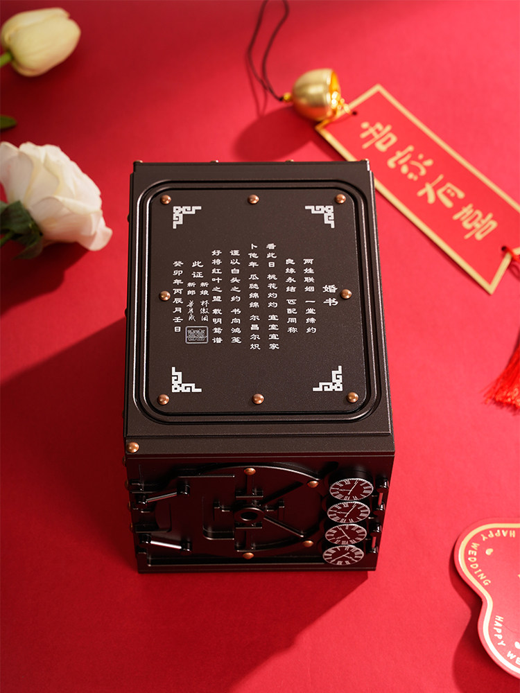 Time Time Capsule Wedding Celebration Anniversary Gift Secretary Ceremony Girls Birthday Couple Girlfriend Eight Music Box