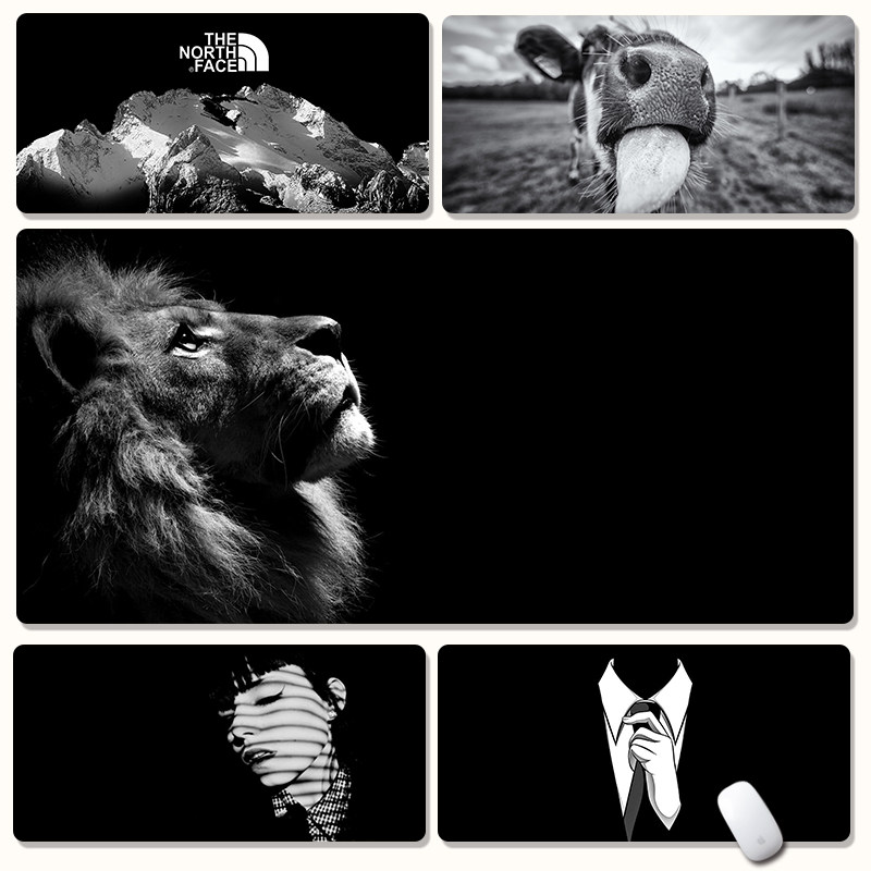 Dark mouse pad super large learning table pad student computer keyboard pad large boy dormitory desk pad customization