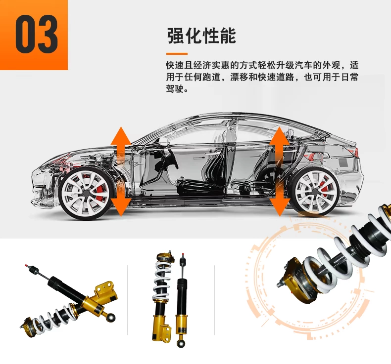 maXpeedingrods cho Ford Mustang Giảm xóc trước và sau điều chỉnh xe hơi đặc biệt thấp - Sửa đổi ô tô