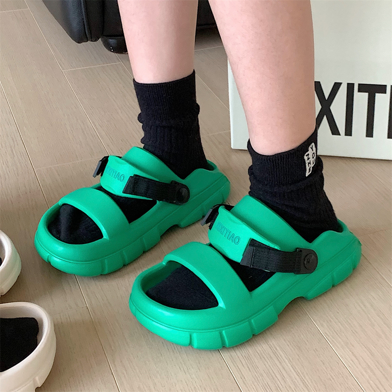 Trendy and Fashionable Versatile Couple Outdoor Sports Double-Strap Sandals Eva Thick-Soled Summer Dual-Wear Beach Slippers for Men and Women Trendy and Fashionable Versatile Couple Outdoor Sports Double-Strap Sandals Eva Thick-Soled Summer Dual-Wear Beach Slippers for Men and Women