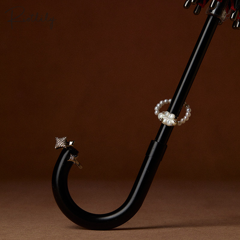 Aitrili Sing in the Rain series ring simple open pearl