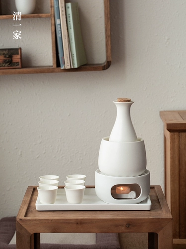 Японский керамический большой диспенсер для вина для домашнего использования, комплект, простой и элегантный дизайн, 400 мл