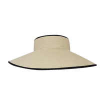 ANNA SUI printed bow half-surrounded vacation woven straw hat sun protection hat