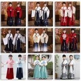 Детское красное ханьфу для мальчиков, костюм для раннего возраста