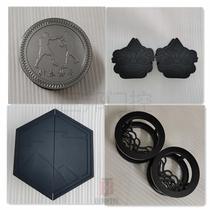 Custom glass door large handle LOGO double open door handle digital stainless steel black no-frame door big handle