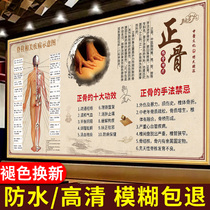 Health Museum spine conditioning health wall chart bone massage chiropractic health poster Chinese medicine physiotherapy health wall stickers