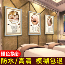Moxibustion physiotherapy Beauty Salon Project TCM health pictures wall chart lymphatic detoxification breast advertising wall stickers