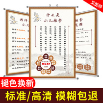 Human childrens standard meridian children massage acupoint map massage shop wall stickers large wall chart Chinese medicine decorative painting
