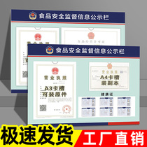 Food Safety Information Public Bulletin Board Health Certificate Health Personal Health Certificate Public Display Board License Public Display Board