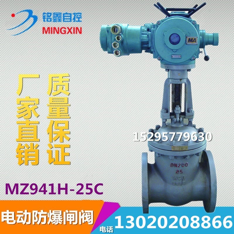 Z941H-16C 25C high temperature steam heat transfer oil mine explosion-proof electric cast steel flange gate valve DN40 200
