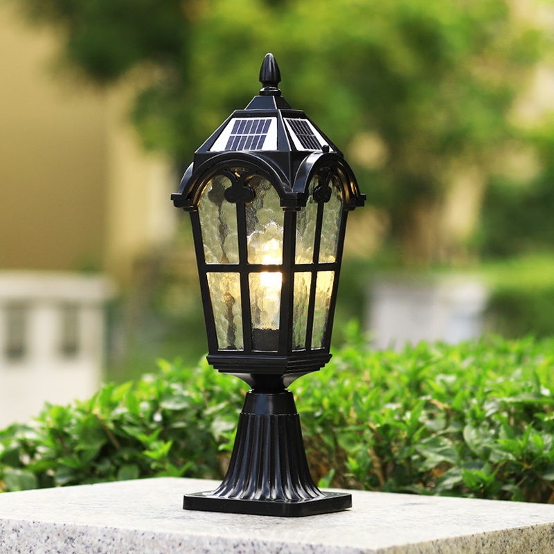 Solar Point LightsOutdoor Garden Lamp American Waterproof Waterproof Waterproof Wall Wall Wall Structure LightsVilla Garden Pillar Lights
