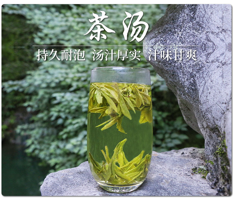 地理标志认证 聚呈 雨前狮峰龙井茶 250g 赠保温杯 图9