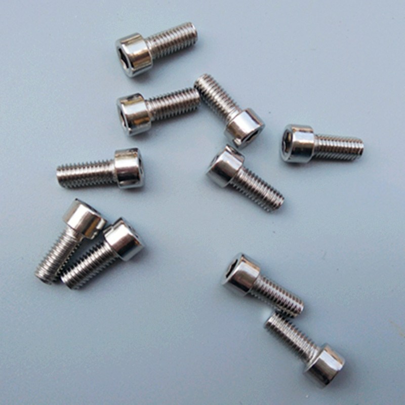 Mountain bike bottle cage screws Bicycle shelf screws Hexagon screws Stainless steel 5mm screws