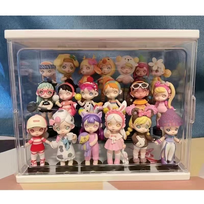 Bubble Mater Show blind box shelf with lamp shelving model Lehigh upright card transparent acrylic