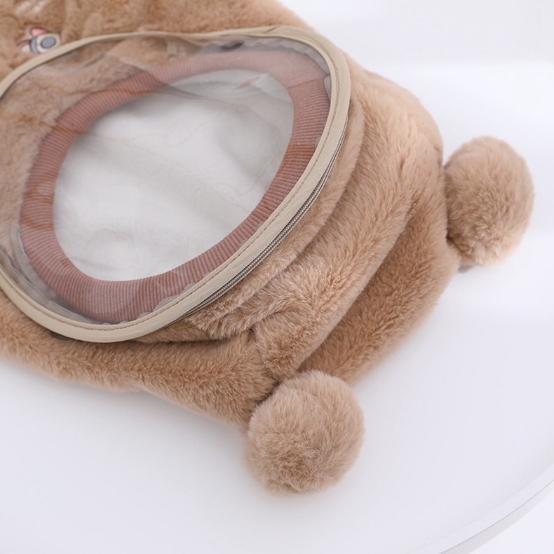 冬季儿童帽子围脖一体挡风套头护耳帽防护面罩男女宝宝防寒保暖帽详情18