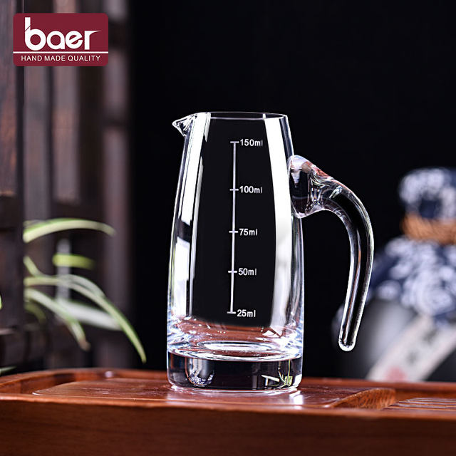 Baer Crystal wine dispenser ເຫຼົ້າໃນຄົວເຮືອນທຸລະກິດສ້າງສັນແກ້ວ jug ໂຮງແຮມຂະຫນາດພິເສດ pourer ເຫລົ້າທີ່ເຮັດຈາກໂຮງແຮມ