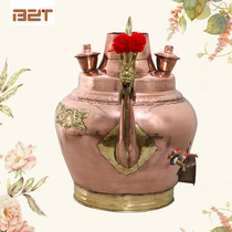 Longzui big copper pot big teapot big copper pot Copper kettle Kettle Old Beijing tea pot thick Lotus seed porridge pot