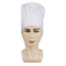 Dayang 879 white chef top hat polyester cotton work hat sanitary hat 5 tops with elastic unisex chef hat