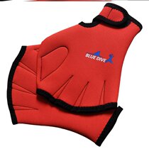 Professional self-swimming hand fins for adults and children snorkeling and breaststroke training half-palm paddling gloves and duck paw equipment