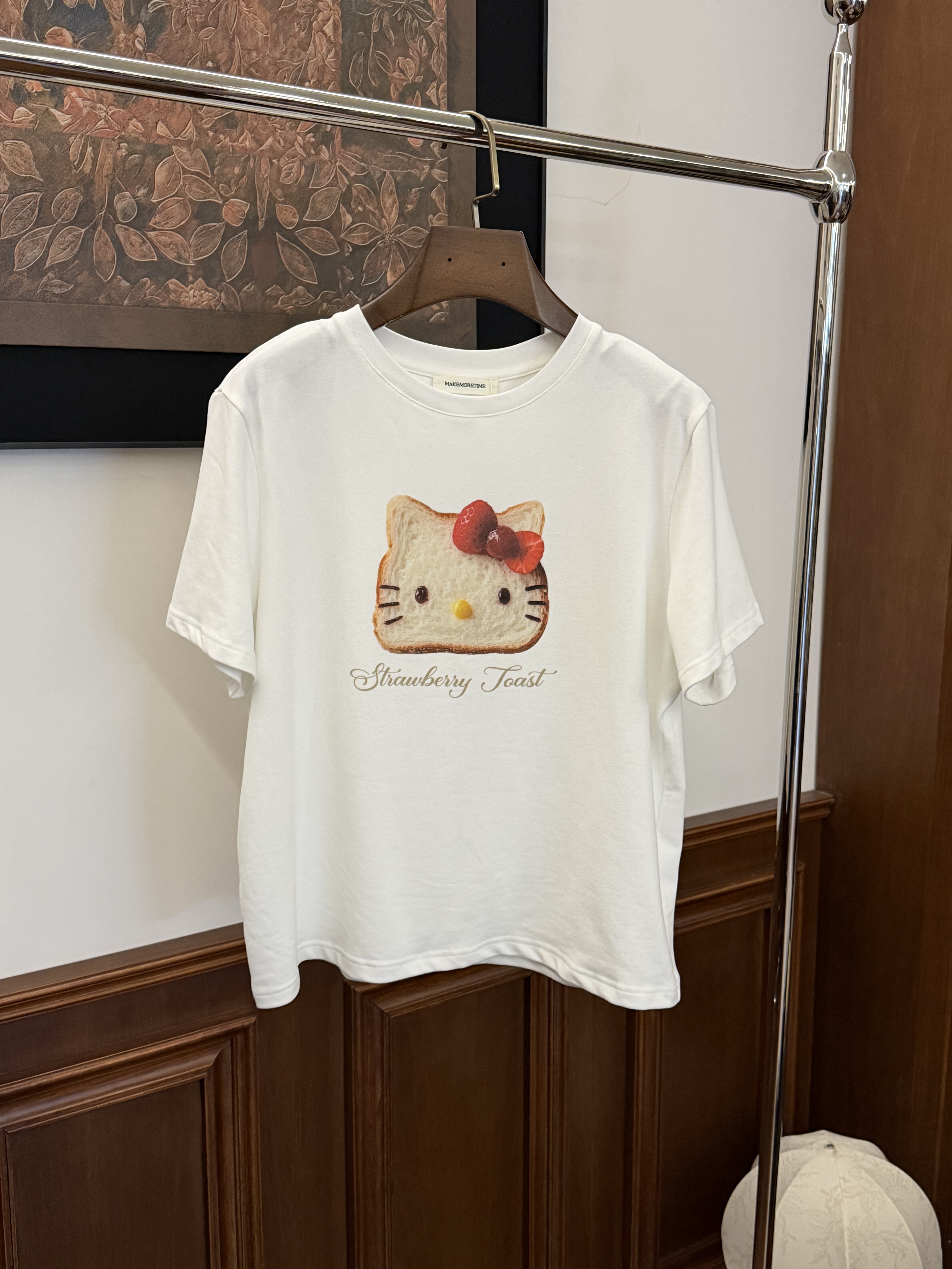 Mmt สินค้าเกาหลี เสื้อยืดแขนสั้นพิมพ์ลายการ์ตูนคุณภาพสูง สำหรับผู้หญิง ฤดูใบไม้ร่วง ใหม่ สไตล์เกาหลี เสื้อทรงหลวม แมตช์ลุคง่าย